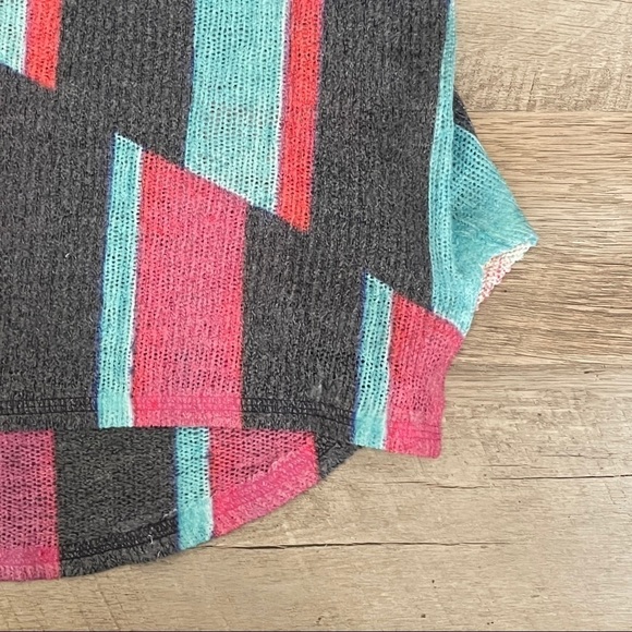 Nally & Millie Stripe Color Block 3/4 Sleeve Pullover Sweater Size XL - Picture 6 of 9